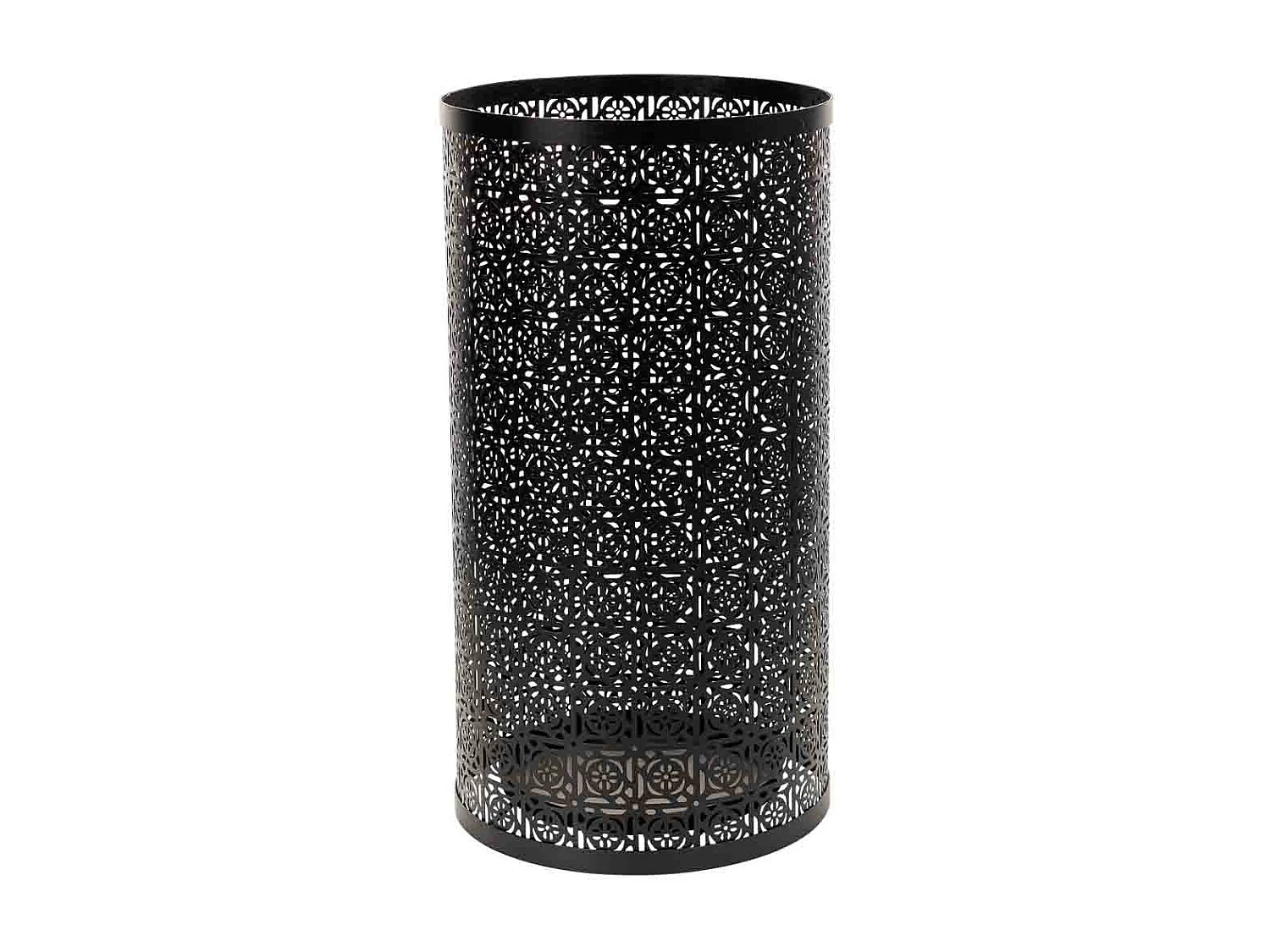 Paragüero redondo de forja negro 24x24x45h cm