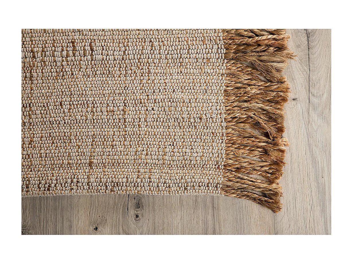 Tapis Déco en Jute "Emilio" 300x400cm Naturel