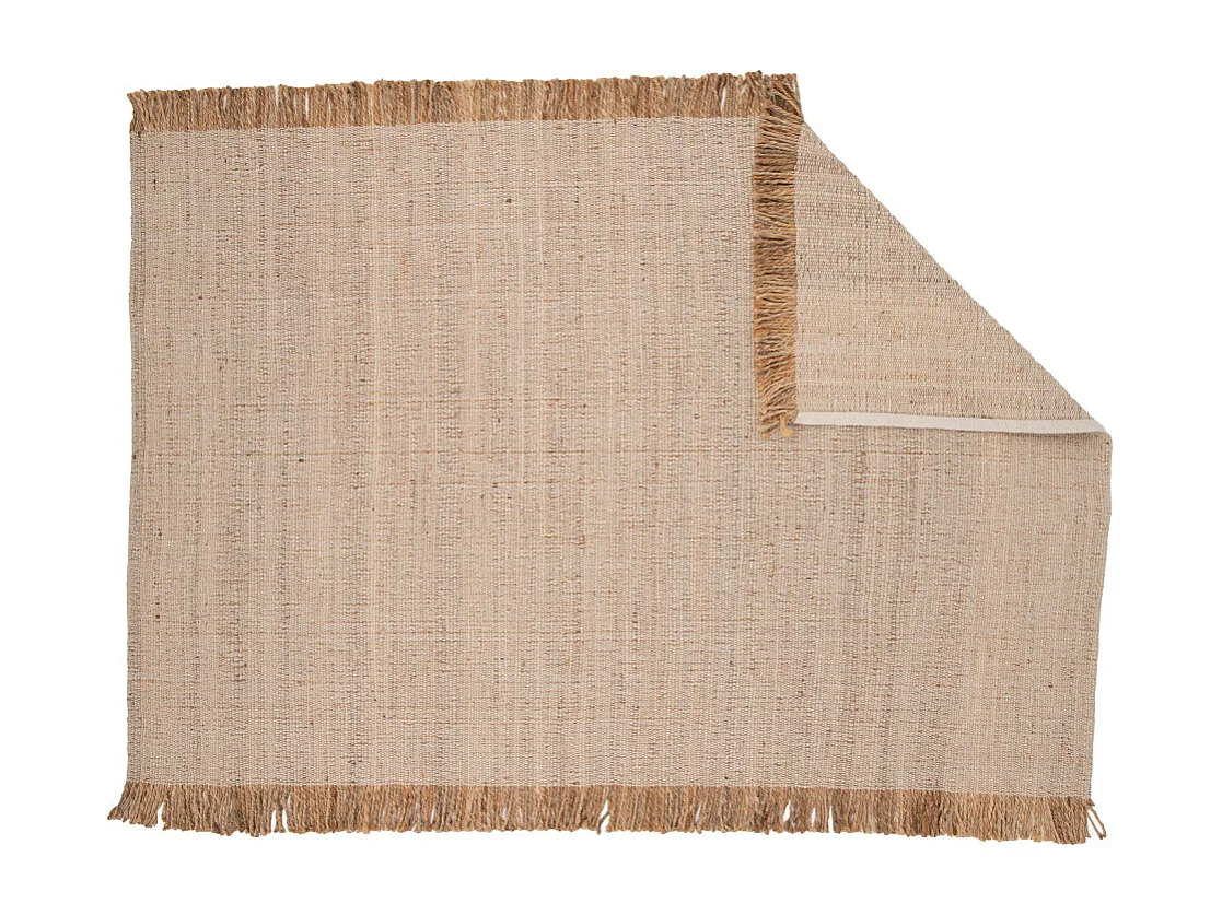 Tapis Déco en Jute "Emilio" 160x230cm Naturel