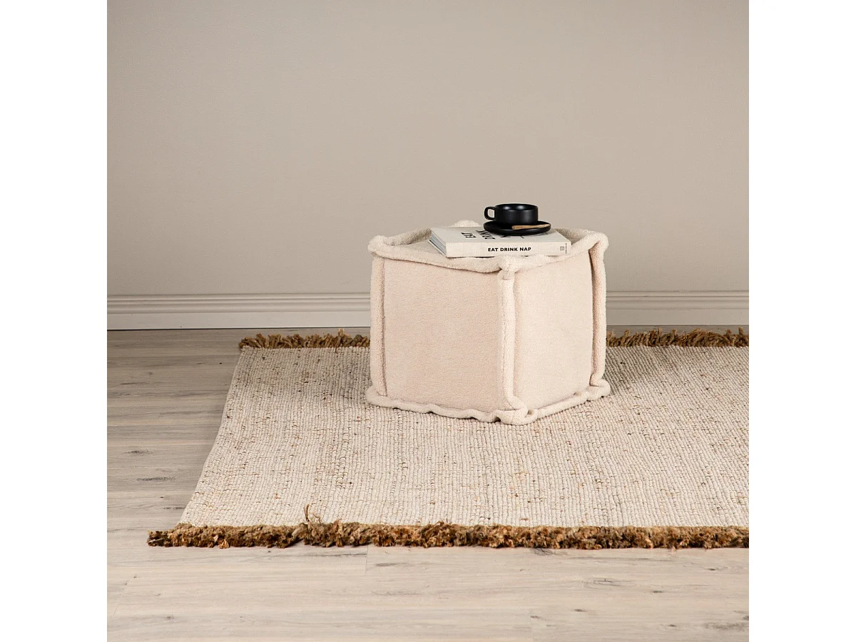 Tapis Déco en Jute "Emilio" 160x230cm Naturel