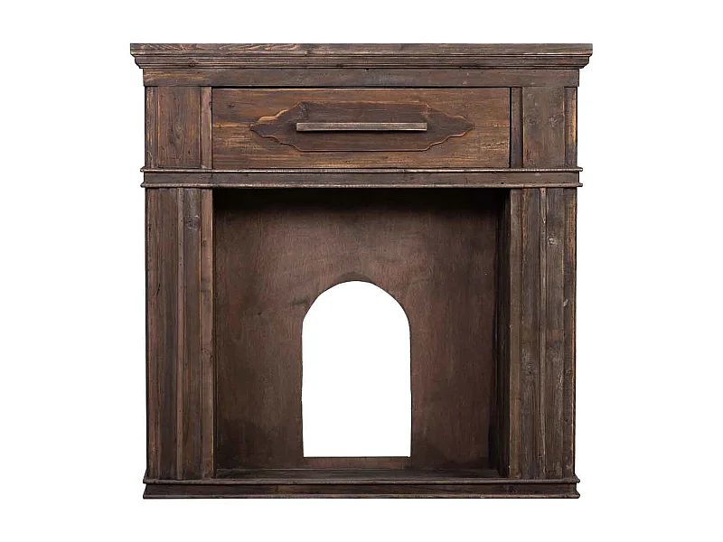 Marco de chimenea de madera 121x32.5x120h cm