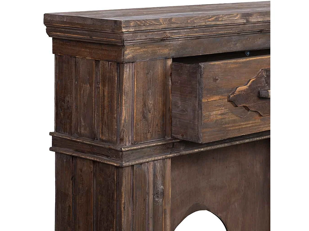 Marco de chimenea de madera 121x32.5x120h cm