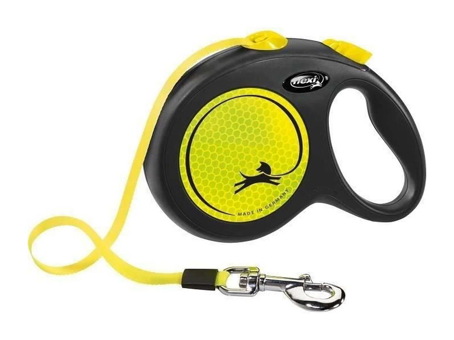 Guinzaglio a cinghia Taglia L 5m Giallo fluorescente