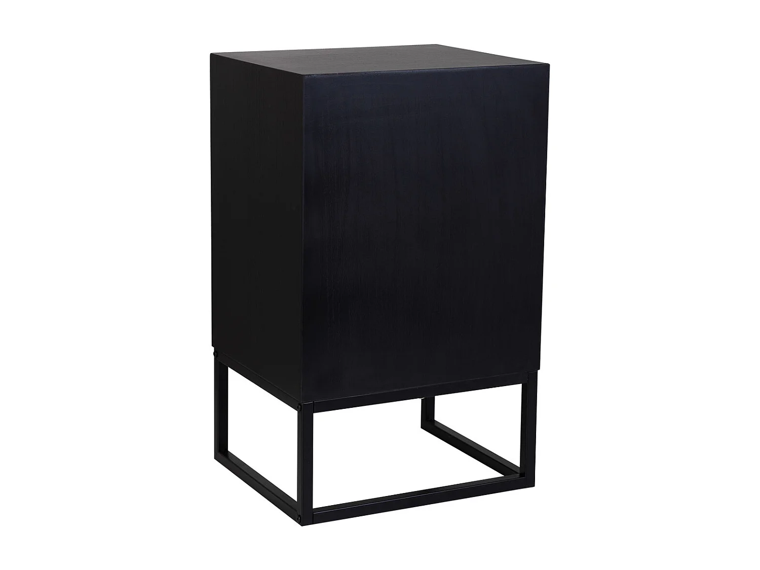 Mesita de 3 cajones de madera y metal 43x37x70h cm