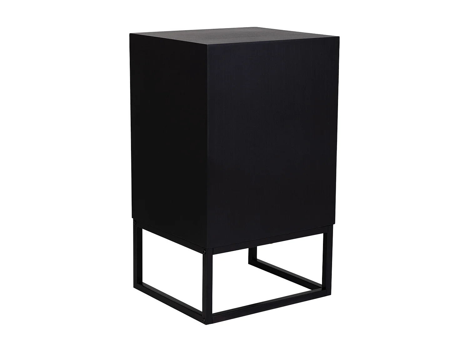 Secretária em madeira e metal com 1 gaveta e 1 porta 42x36,5x71h cm