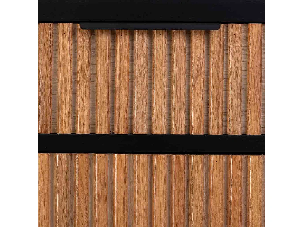 Tisch aus Holz und Metall mit 1 Schublade und 1 Tür 42x36,5x71h cm