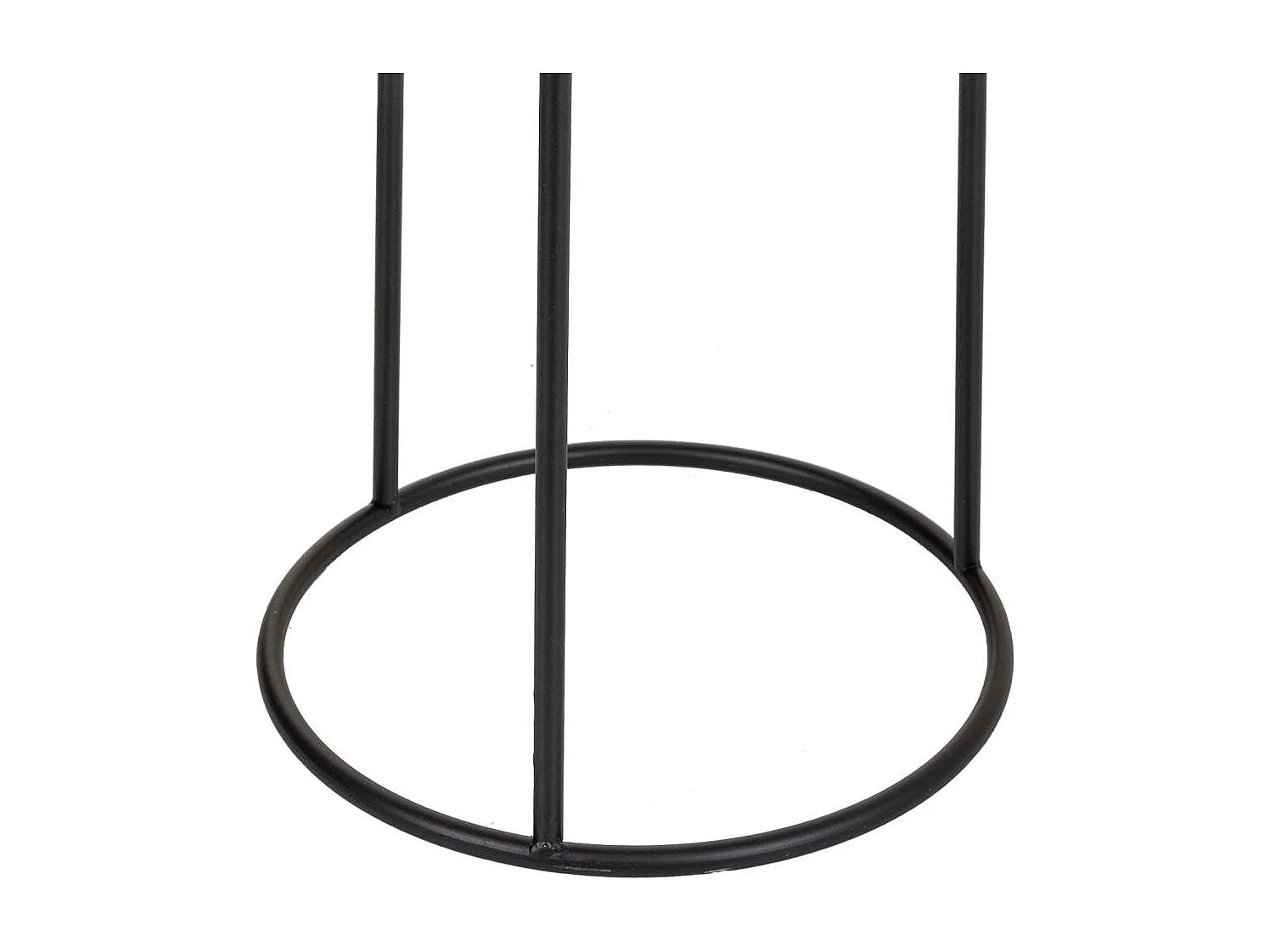 Macetero con pie de metal 24x24x50h cm