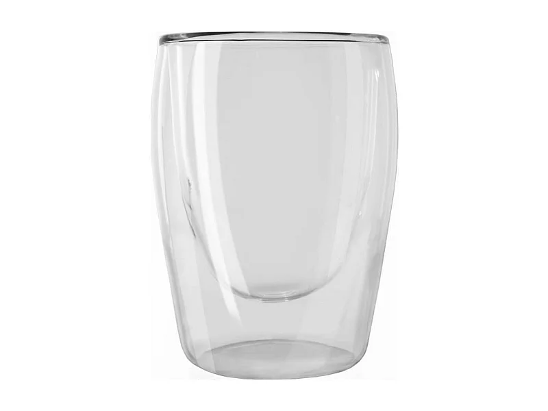 2 glazen voor espresso koffie 80 ml transparant