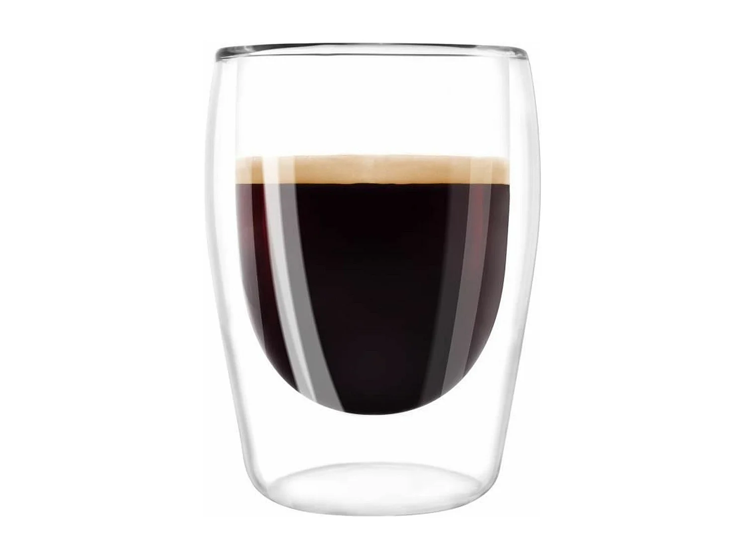 2 vasos para café espresso 80 ml transparentes