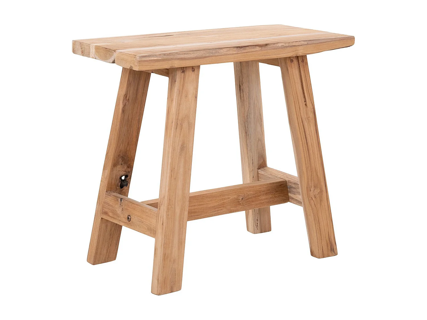 Banc + Tabouret en teck BARCELONA 50/ 90 cm