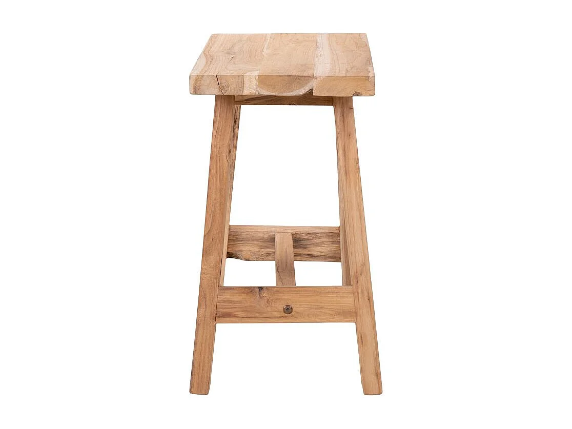 Banc + Tabouret en teck BARCELONA 50/ 90 cm