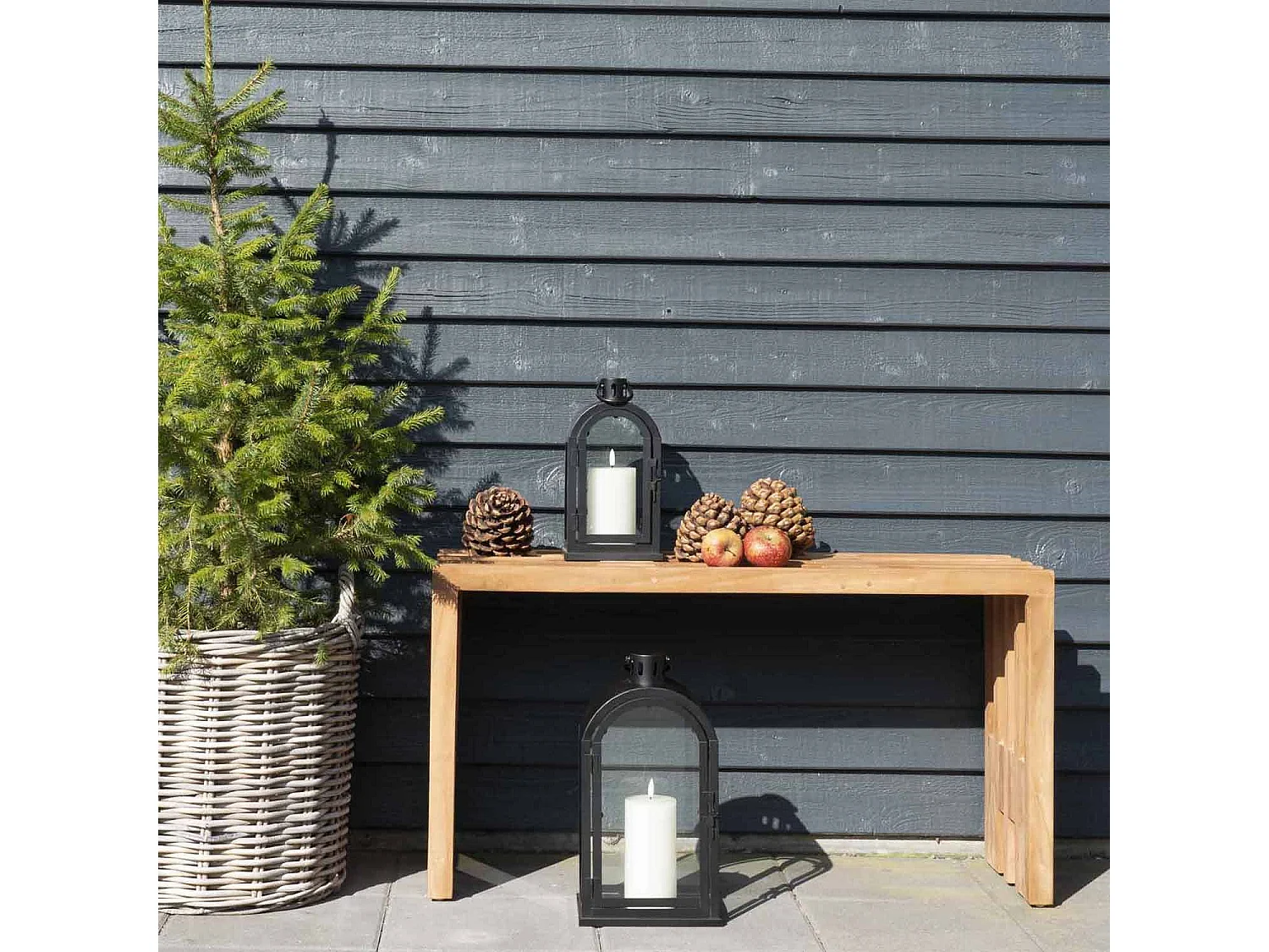 2 Bancs en teck BENIDORM 90/140 cm