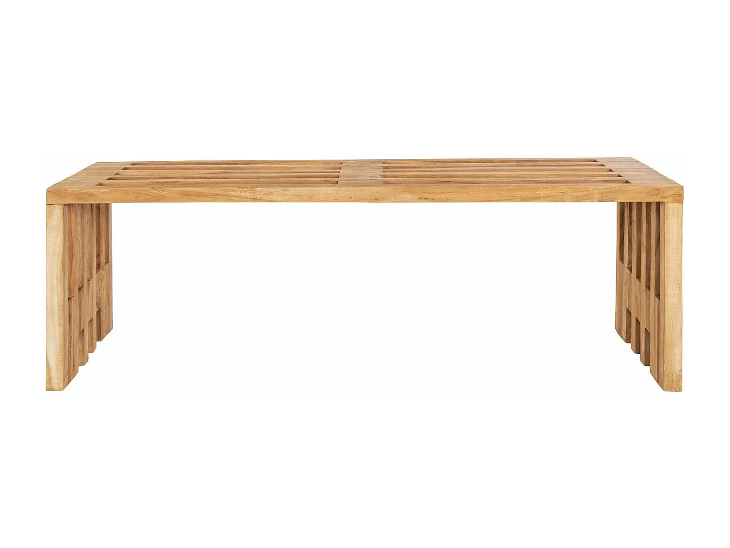 2 Bancs en teck BENIDORM 90/140 cm