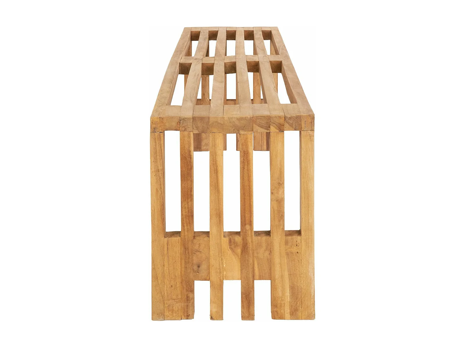 2 Bancs en teck BENIDORM 90/140 cm