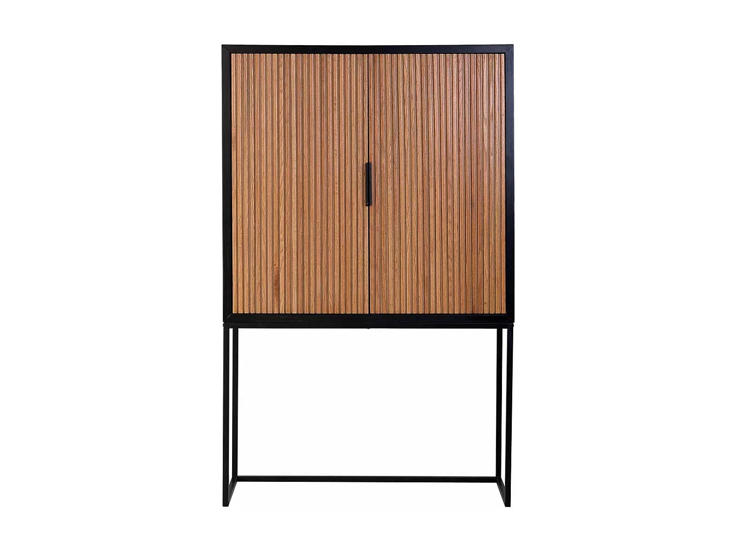 Roupeiro de 2 portas em madeira e metal 100x40x160h cm