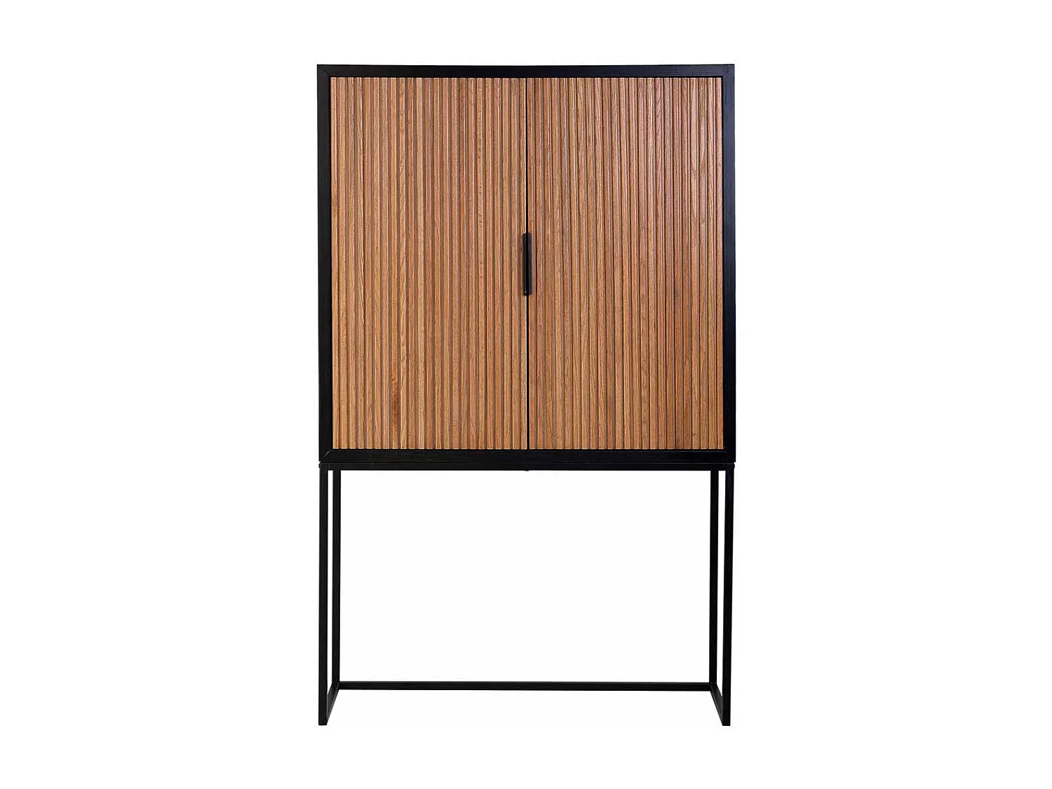 Armadio 2 ante in legno e metallo 100x40x160h cm