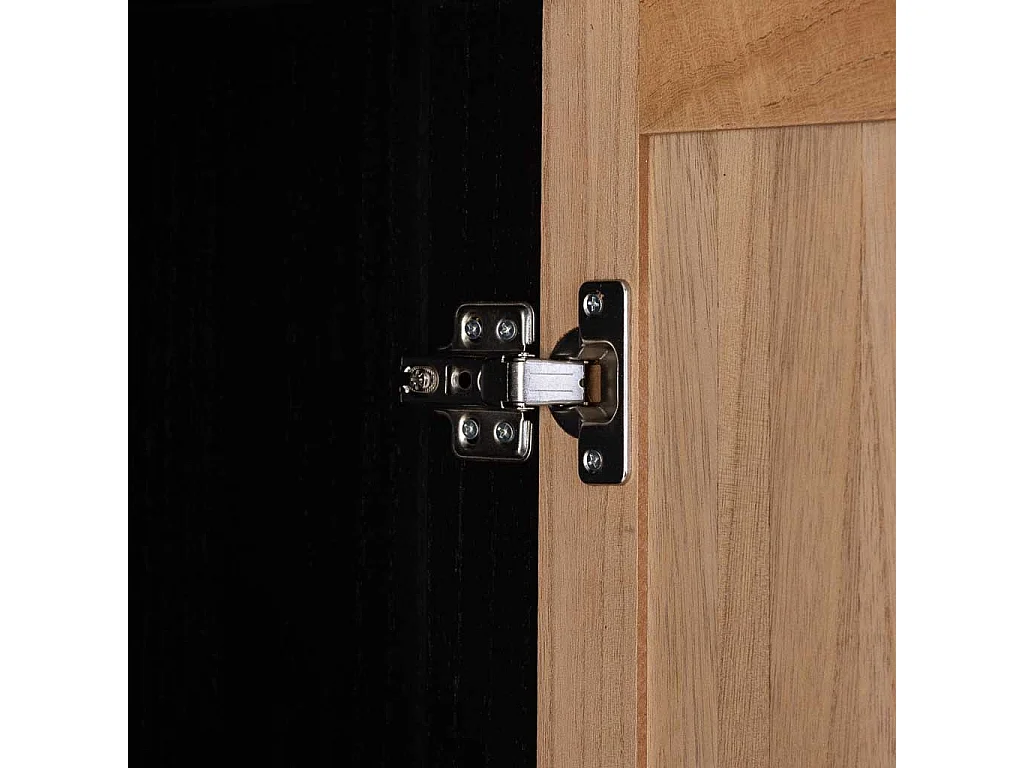 Armadio 2 ante in legno e metallo 100x40x160h cm