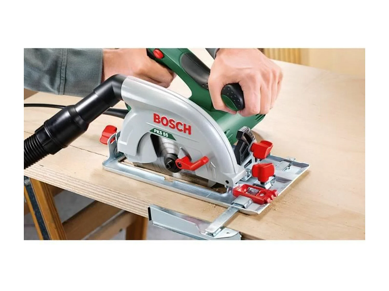 Scie circulaire PKS 55A + boîtier récupération