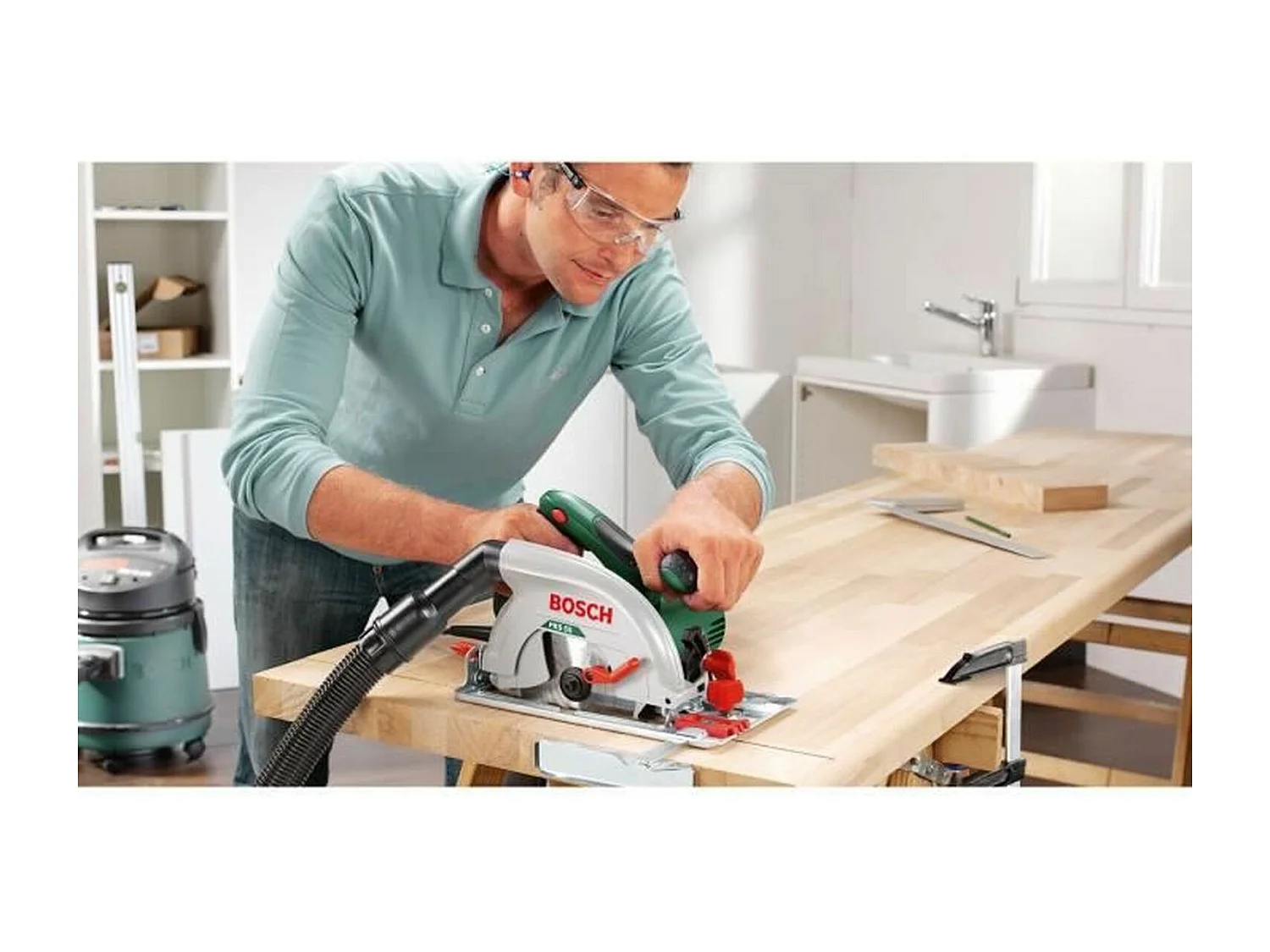 Scie circulaire PKS 55A + boîtier récupération