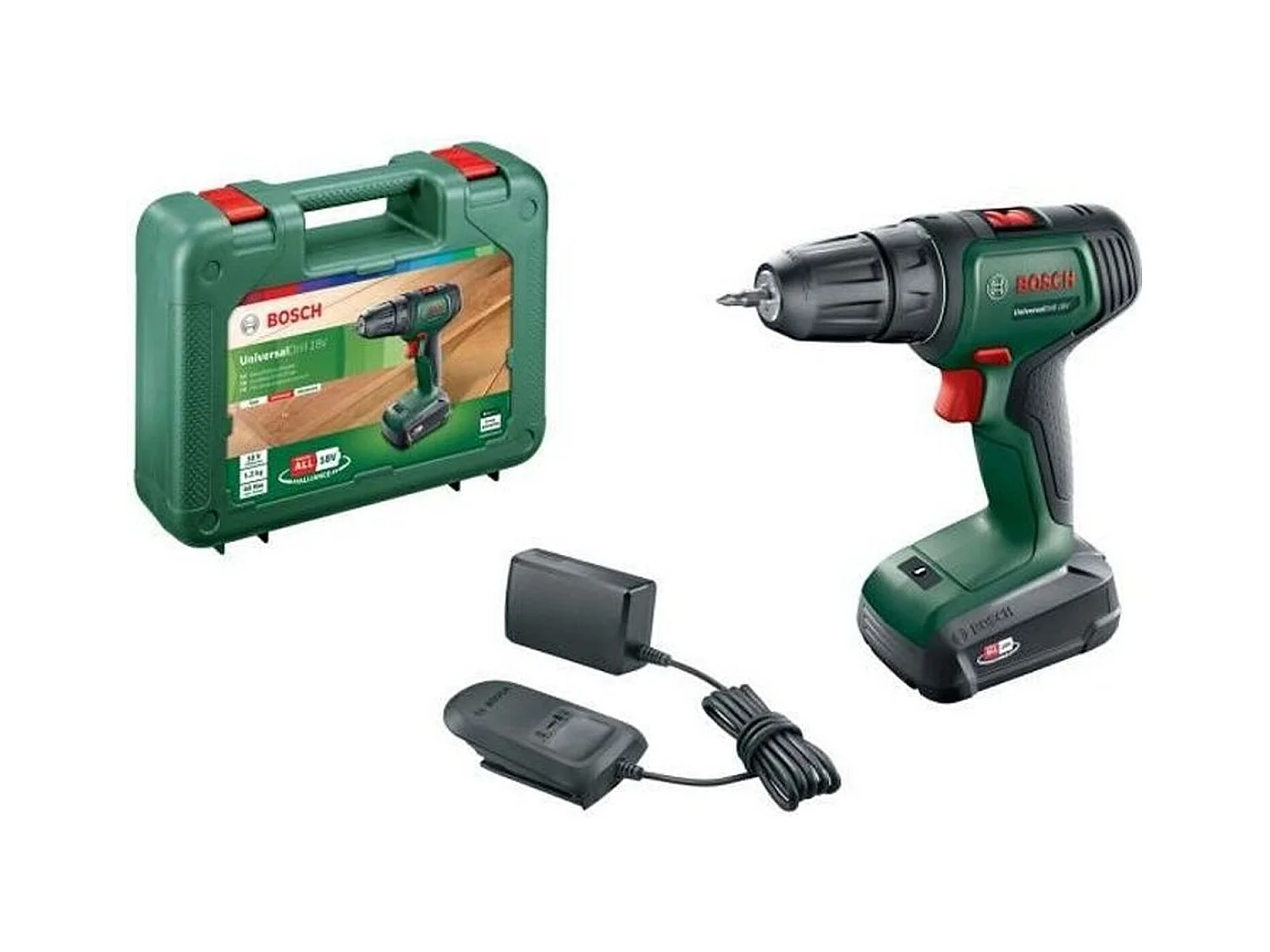 Perceuse-visseuse sans-fil Bosch - une batterie interchangeable de 18V