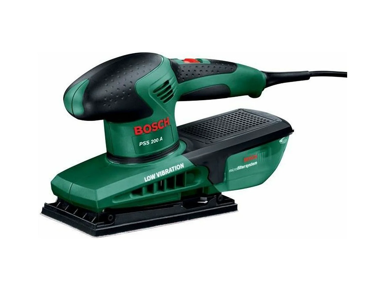 Ponceuse vibrante Bosch - PSS 200 A (Livré dans coffret plastique avec 1 Feuille abrasive P120)