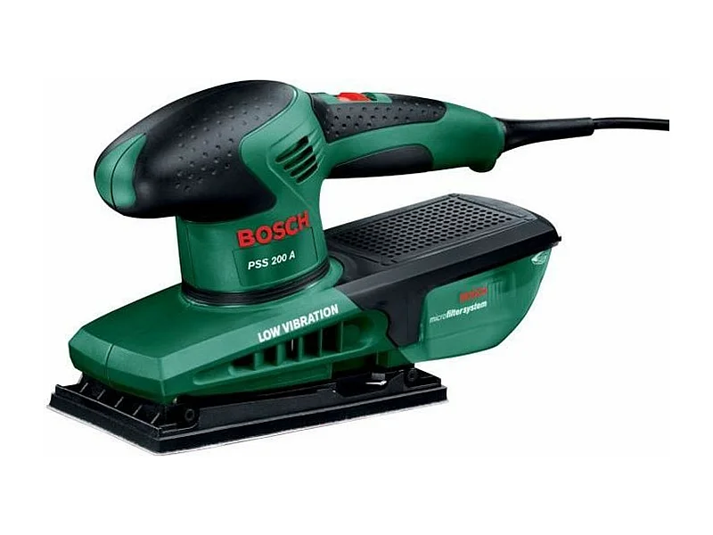 Bosch PSS 200 A excenterschuurmachine (geleverd in een kunststof koffer met 1 schuurblad P120)
