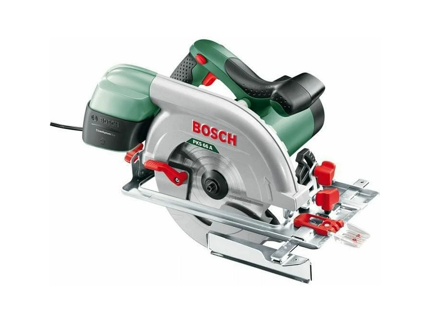 Scie circulaire filaire Bosch - PKS 66 A (avec CleanSystem Box, Lame de scie et Butée parallèle)