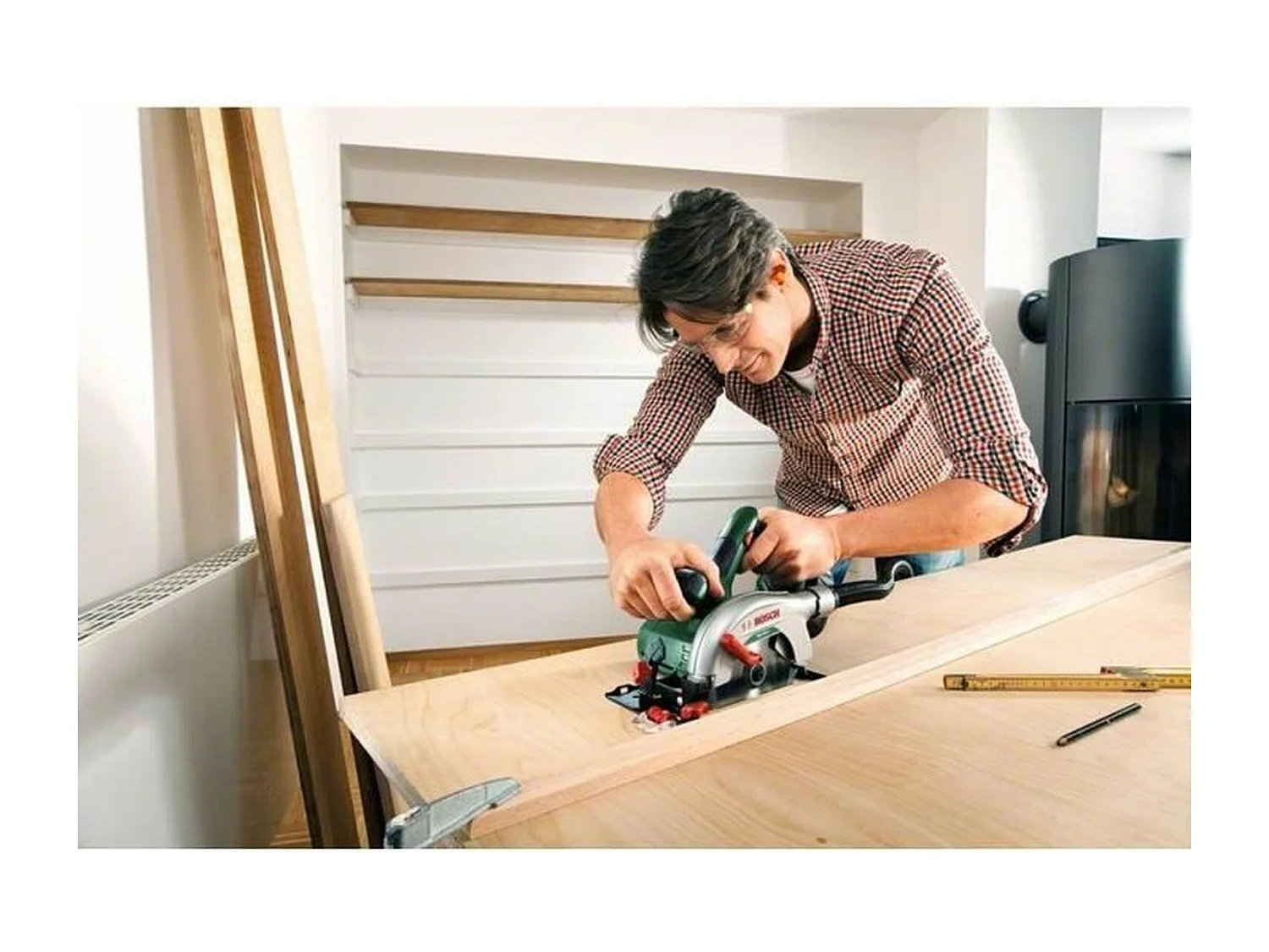 Scie circulaire sans-fil Bosch - PKS 18 Li (sans batterie ni chargeur)