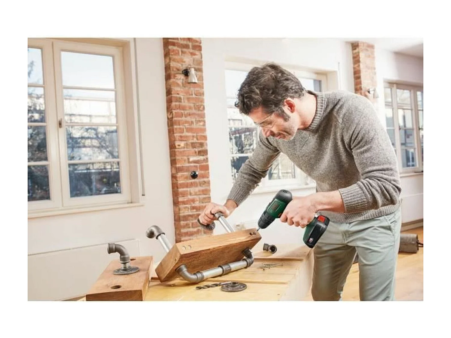 Taladro de impacto inalámbrico bosch