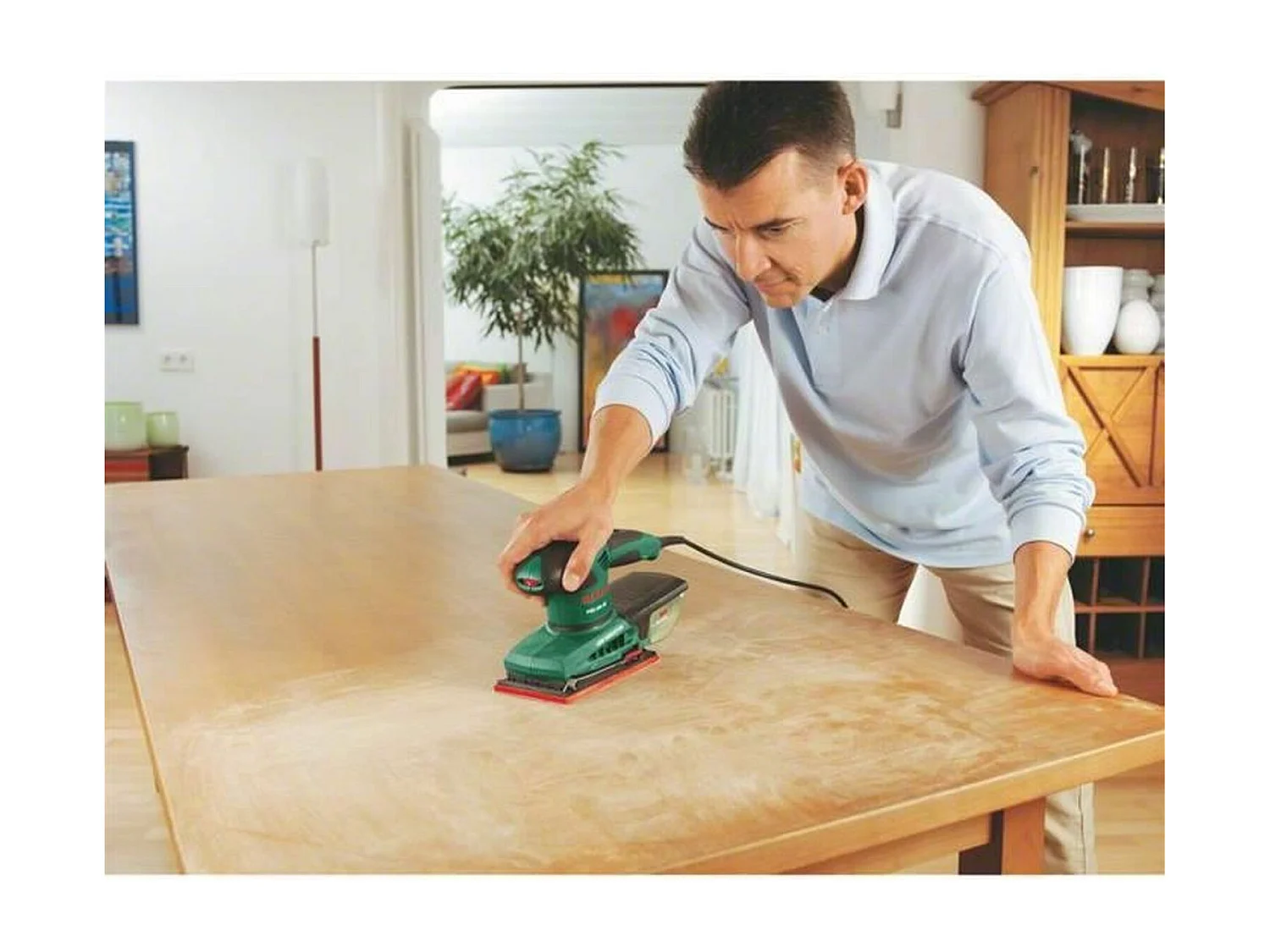 Ponceuse vibrante filaire Bosch PSS 250 AE 250W, coffret de rangement, disques abrasifs P80, P120, P180