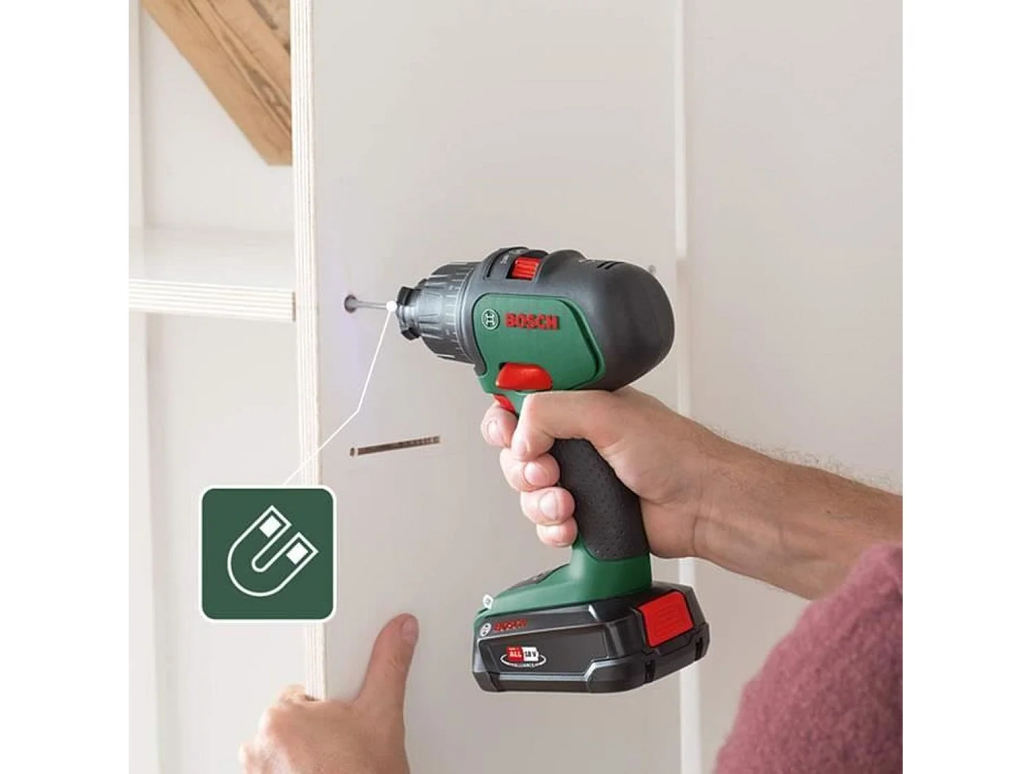 Trapano a percussione senza spazzole a batteria Bosch