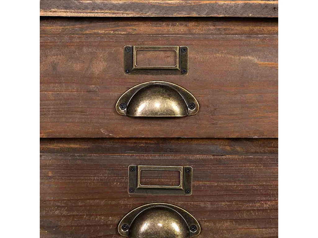 Mesita de 3 cajones de madera 40x31x46,5h cm