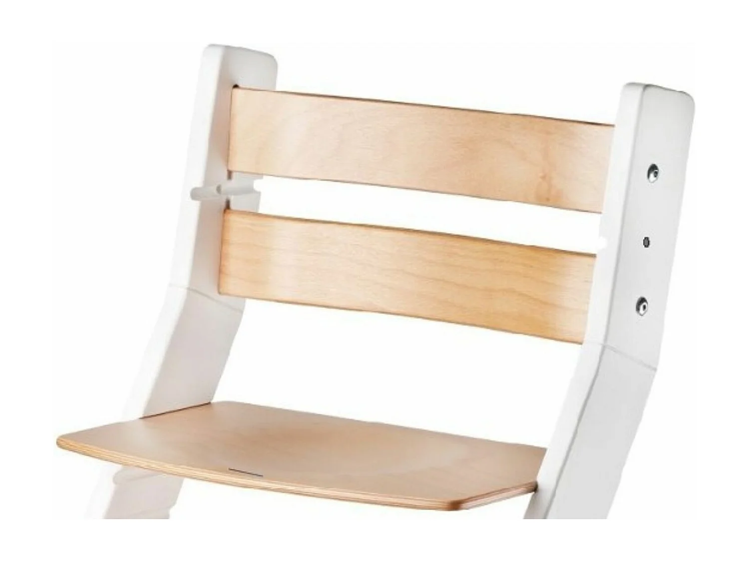 Chaise haute enfant SANDY blanc et verni