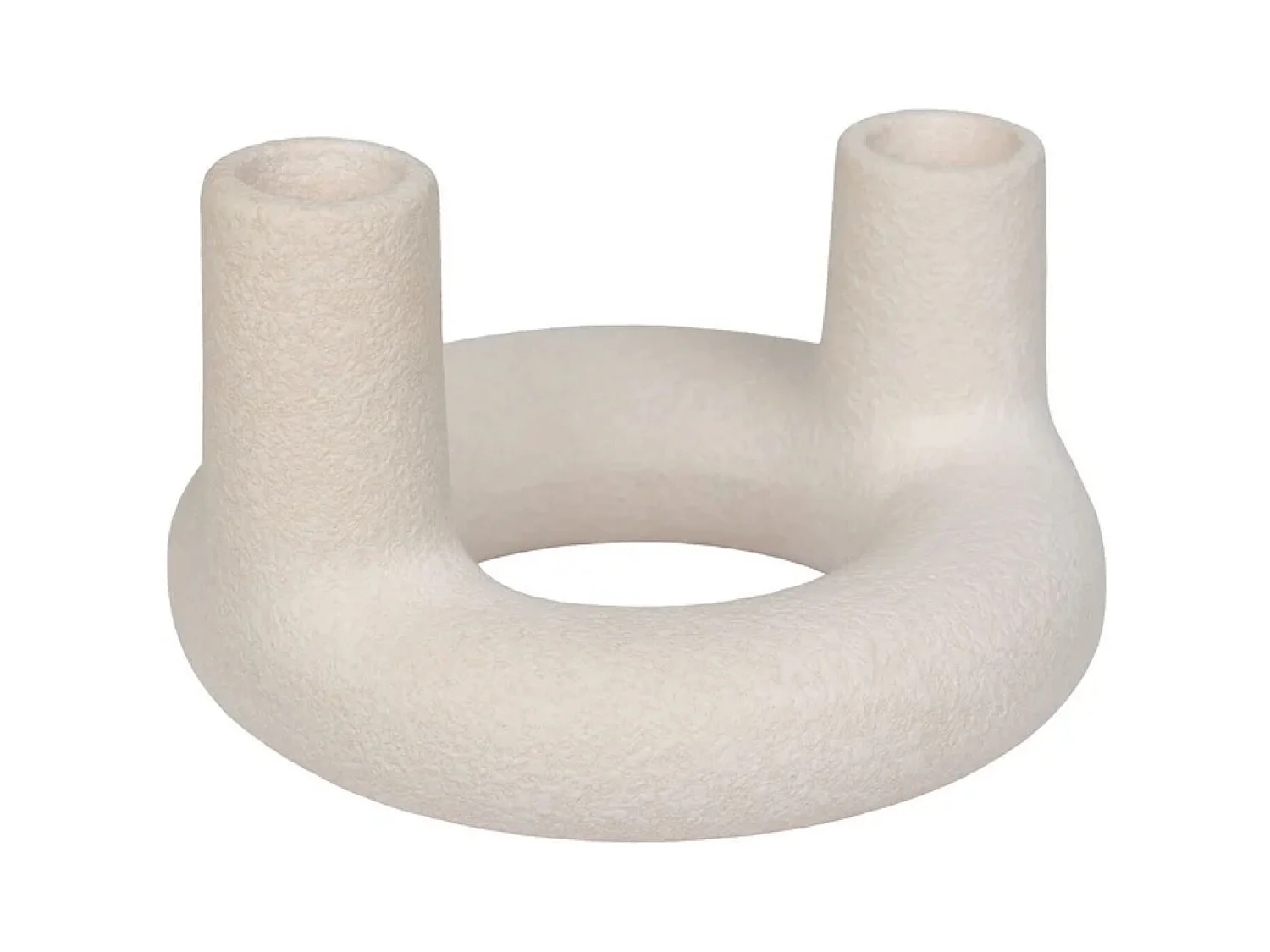 Bougeoir céramique beige ø 13 x 85 cm