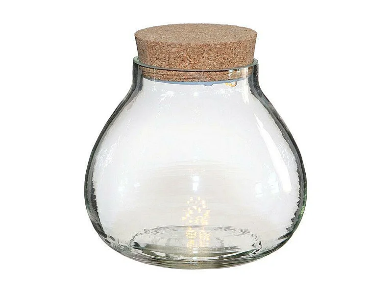 LED Terrarium und Korkstopfen Ø 20,5 x 20 cm