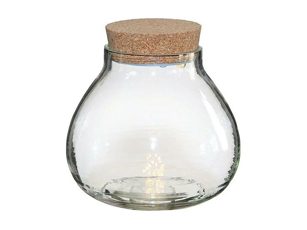 LED Terrarium und Korkstopfen Ø 20,5 x 20 cm