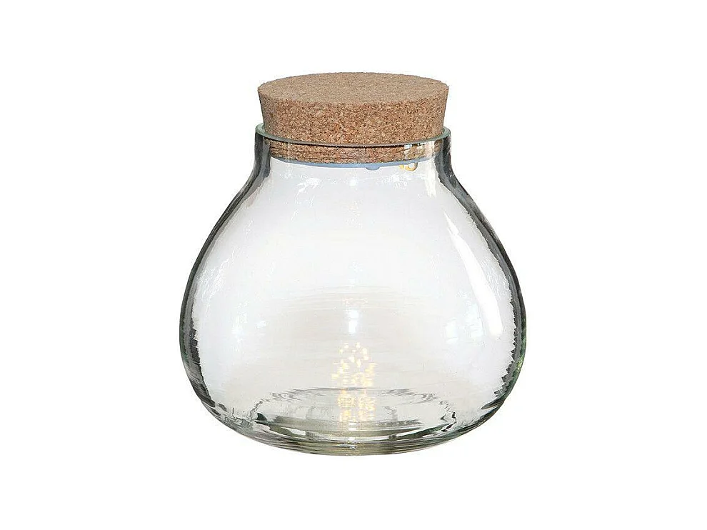 LED Terrarium und Korkstopfen Ø 20,5 x 20 cm