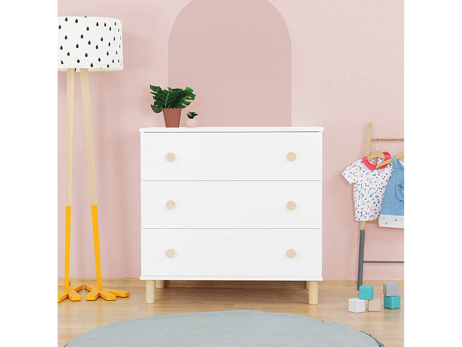 Commode enfant COMO blanc
