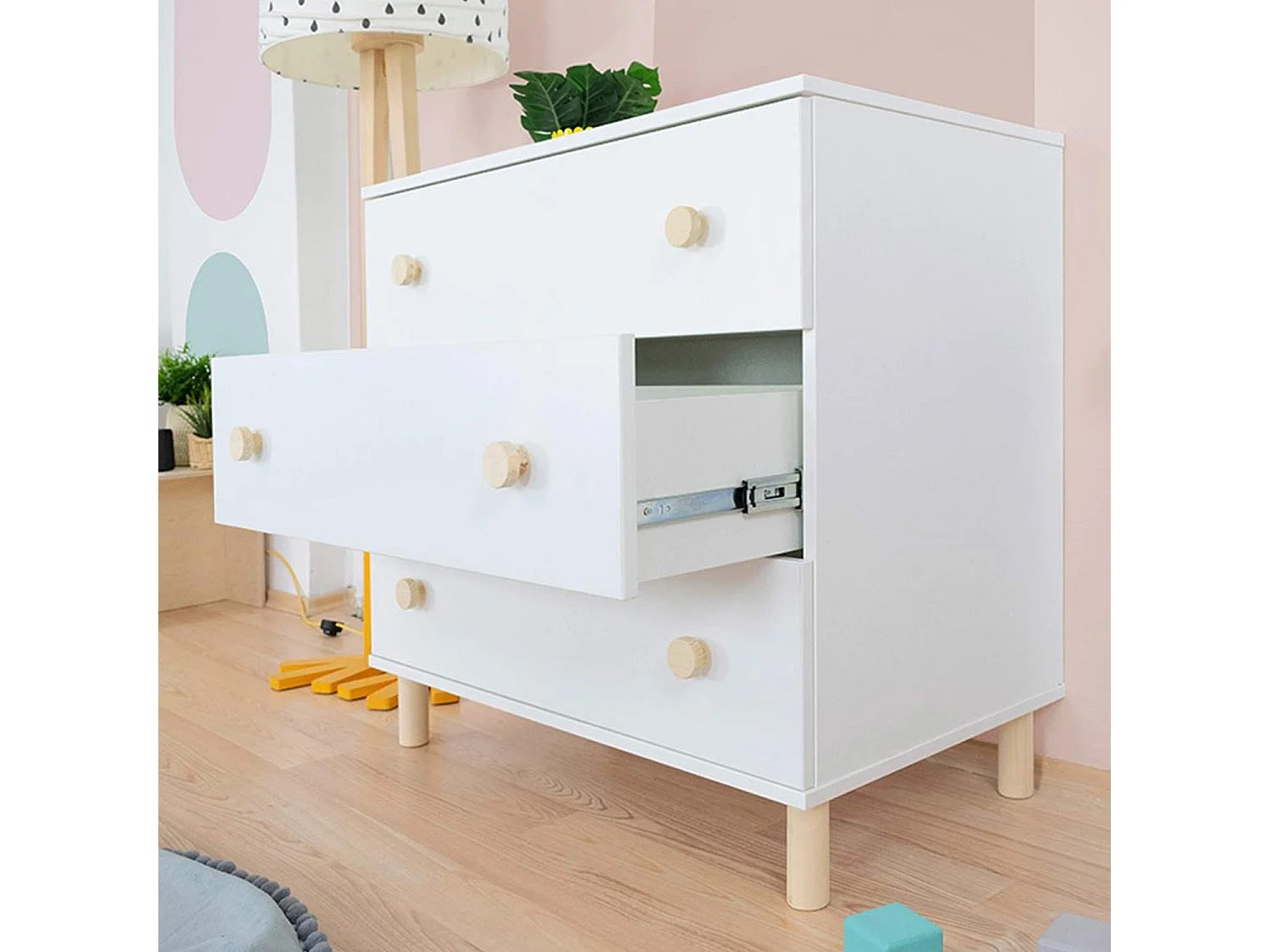 COMO witte kinderladekast