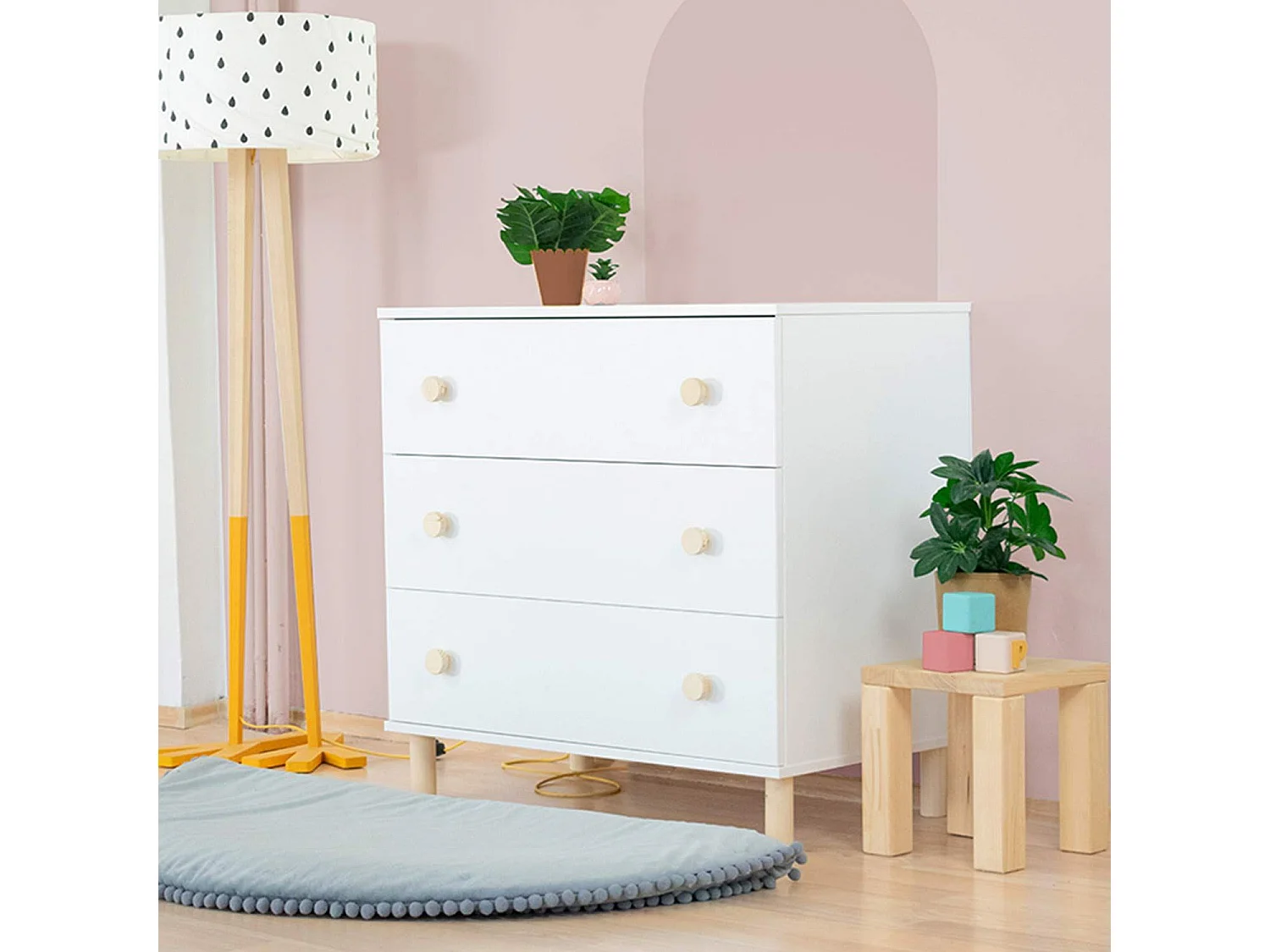 COMO witte kinderladekast