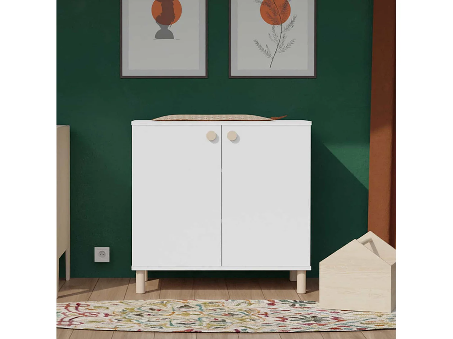 Meuble de rangement CABI blanc