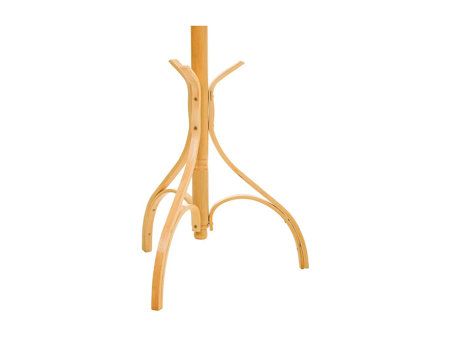 Appendiabiti da terra in legno laccato miele 45x45x182h cm