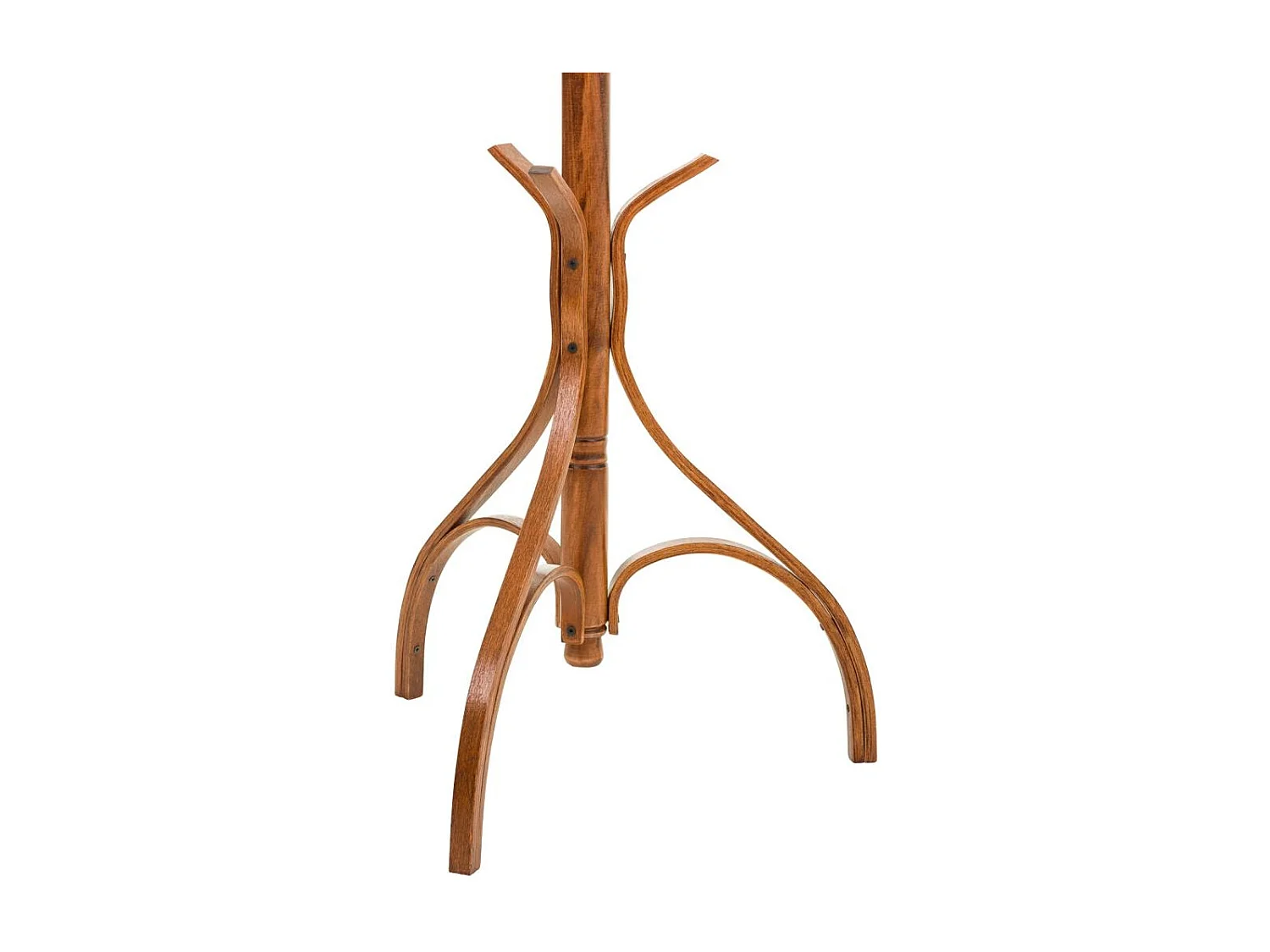 Appendiabiti da terra in legno laccato nocciola 45x45x182h cm