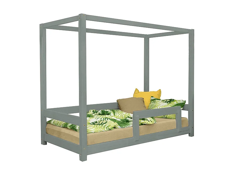 Lit cabane enfant BUNKY 120 x 190 vert sauge