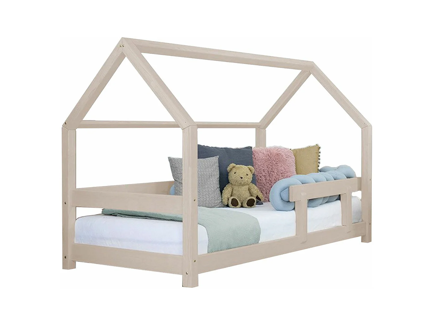 Lit cabane enfant TERY 80 x 160 beige
