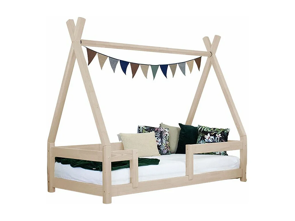 Lit cabane enfant NAKANA 90 x 180 beige