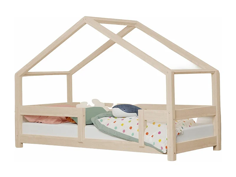 Lit cabane enfant LUCKY 120 x 200 beige