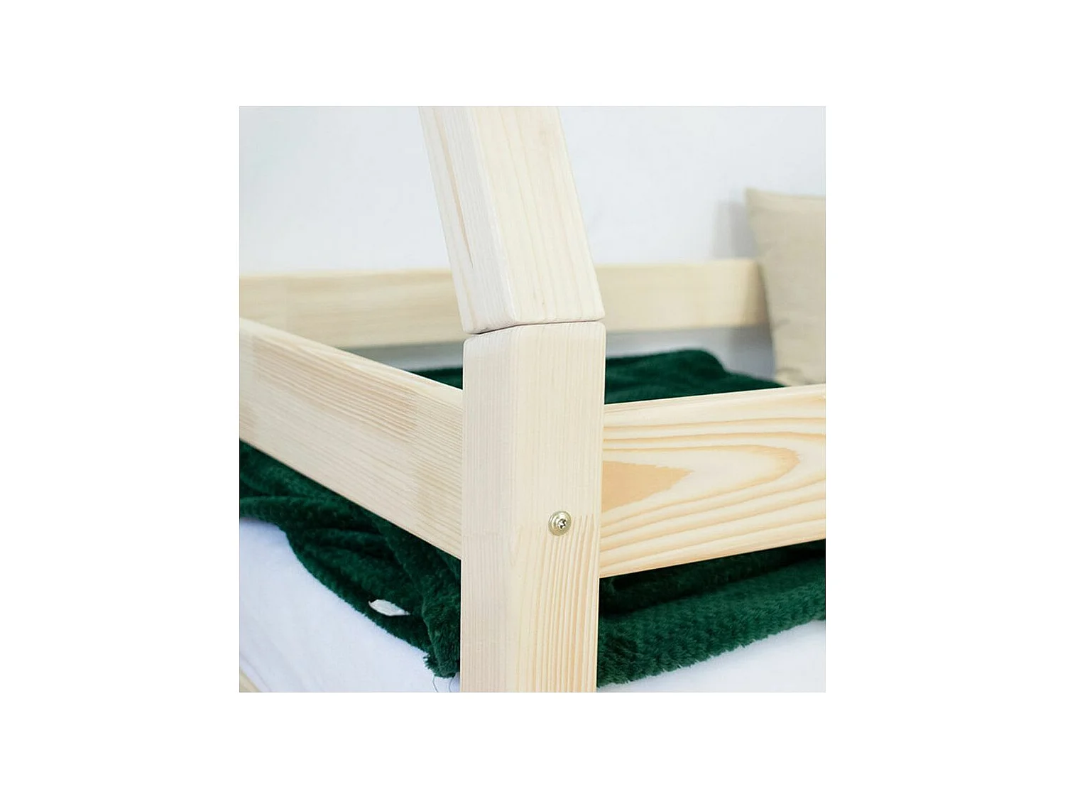 Lit cabane enfant NAKANA 140 x 200 bleu marine