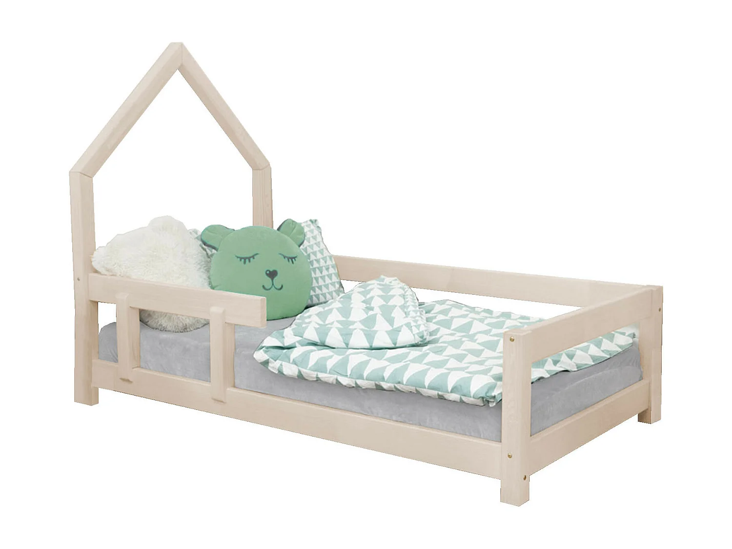 Lit cabane enfant POPPI 120 x 200 beige 2