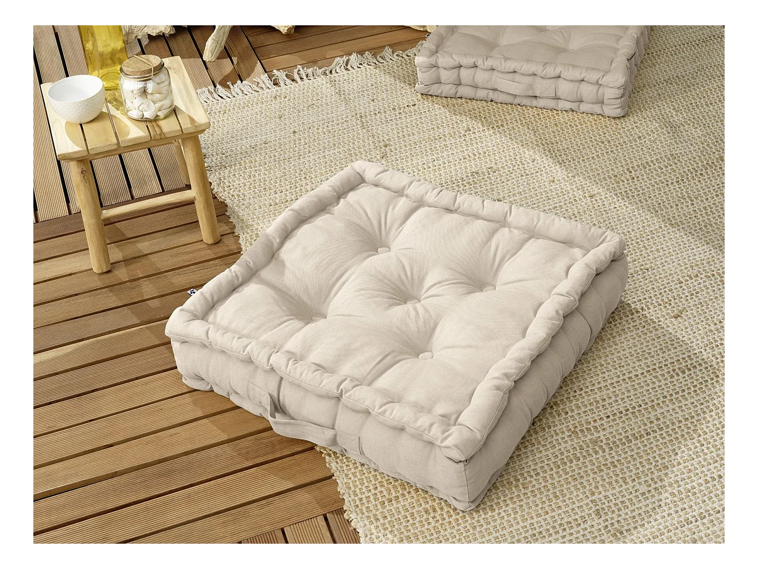 Coussin de sol 50 x 50 x 10 cm KALA Nuage